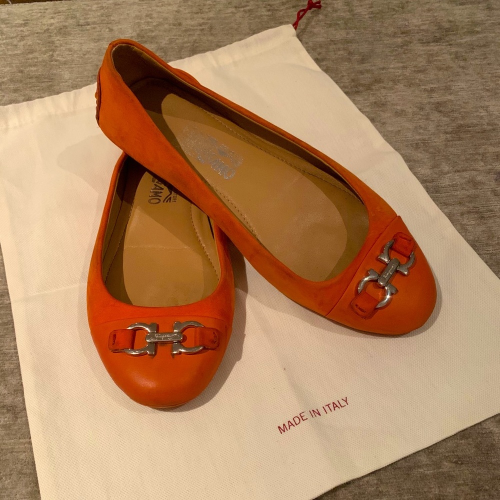 Salvatore Ferragamo ballerinas.